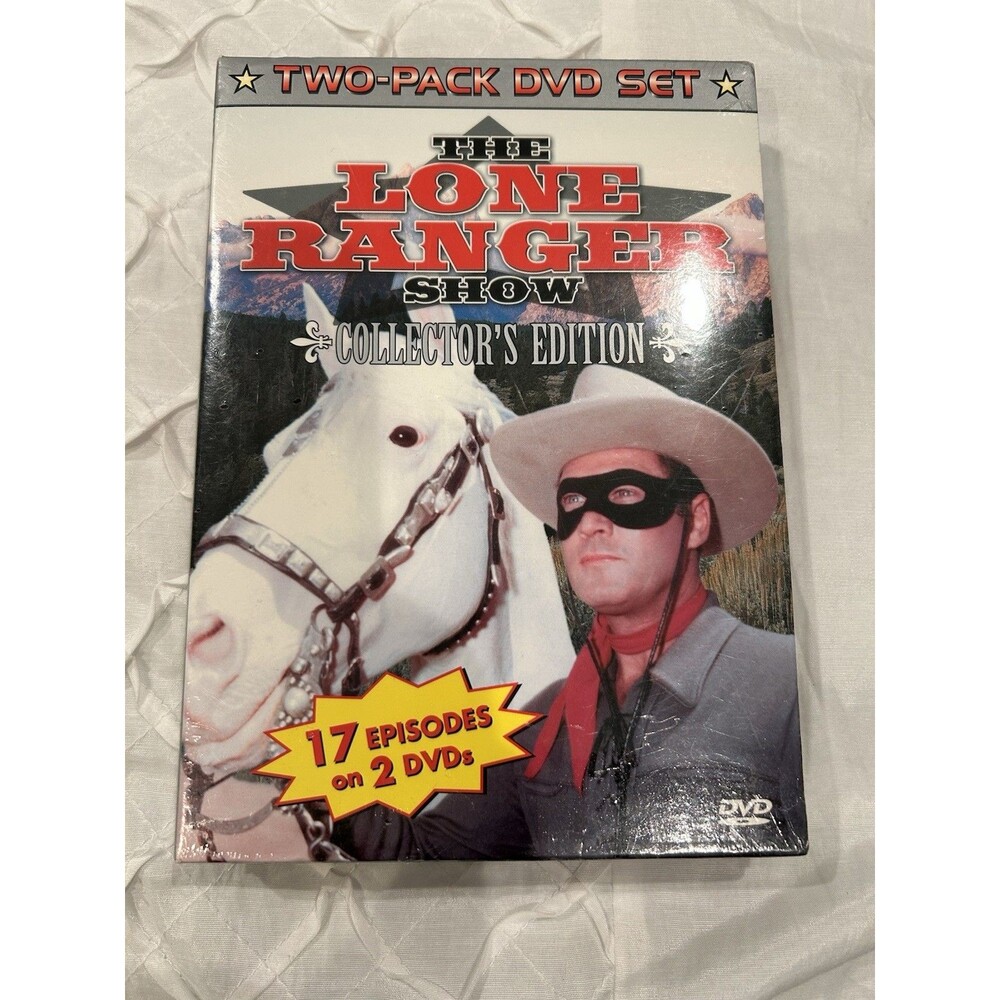 The Lone Ranger Show Collector's Edition 17 Great Episodes Two Pack DVD Set EC!
